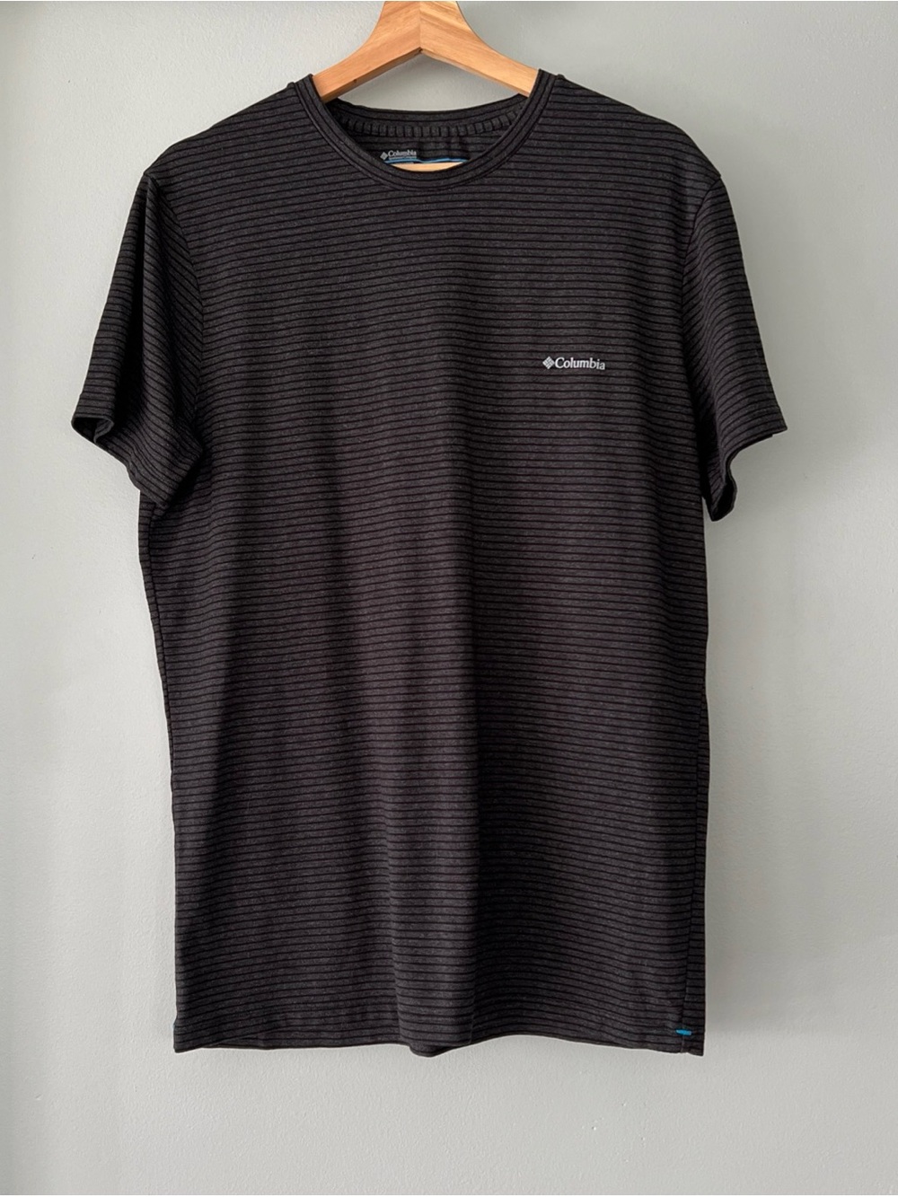 Columbia Black/Charcoal Striped Short-Sleeve Tee